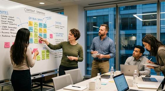 Content strategy framework digital marketing expert planning session