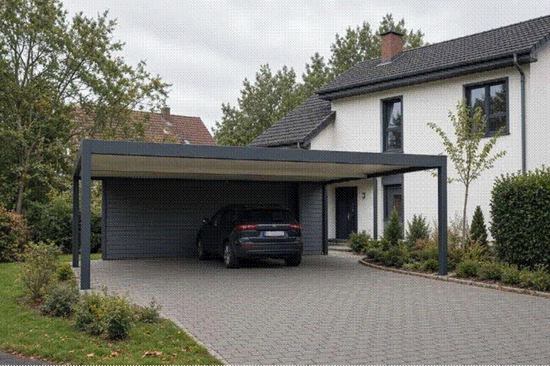 Cím: Aluminium outdoor roof structure on a suburban house – Lampone.hu terrace sizing – leírás: Aluminium outdoor roof structure on a suburban house – Lampone.hu terrace sizing